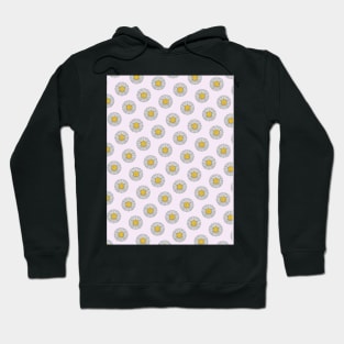 Simple Spring Daisies Pattern | Lilac Background Hoodie